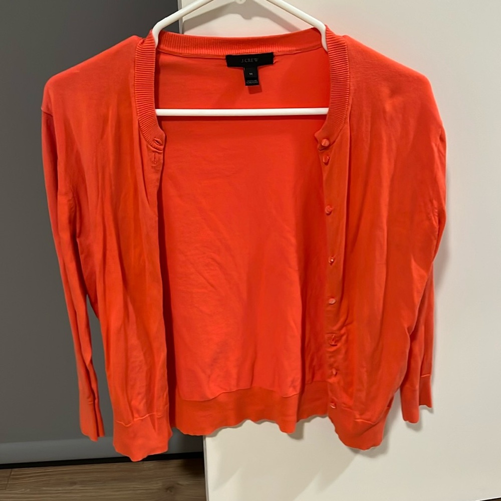 J. Crew Jackie Cardigan, Neon Rose